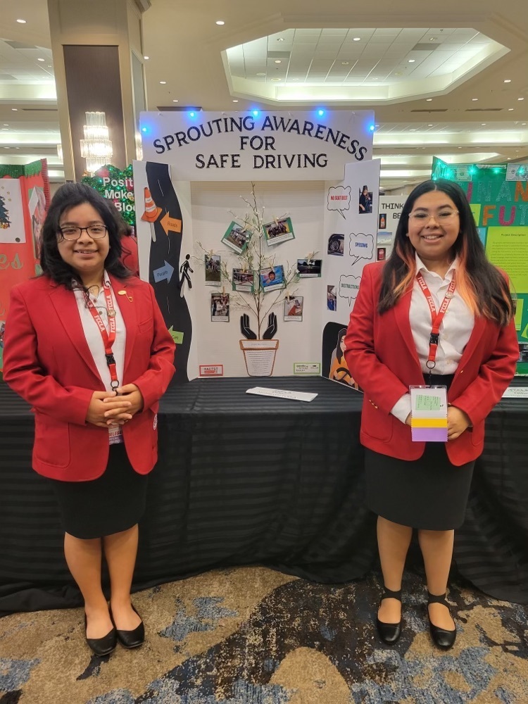 Sarai Velasquez and Cinthia Rios at the FCCLA State Conference