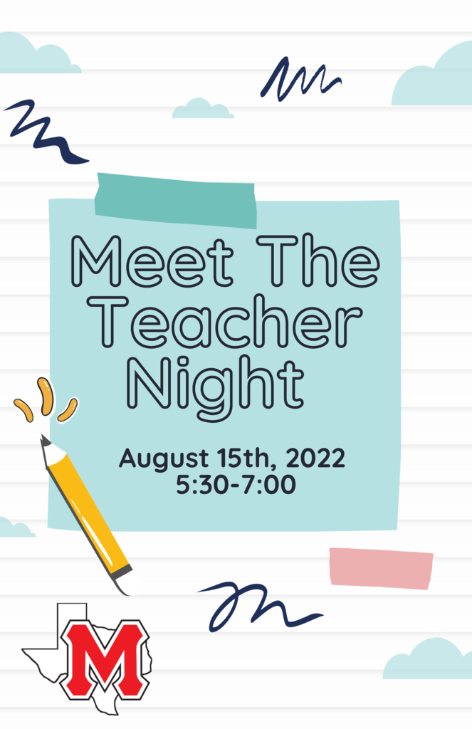 Meet The Teacher Night - August 15, 2022 
