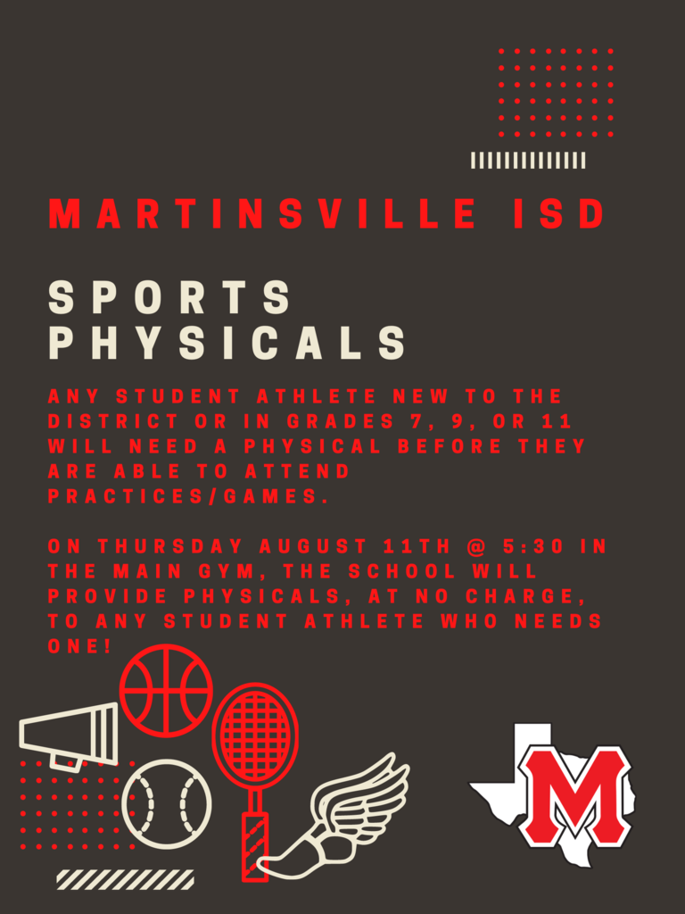 Sports Physicals flyer 
